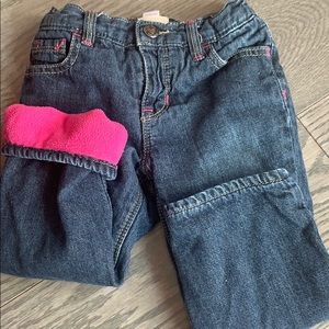 Baby gap fleece lined jeans